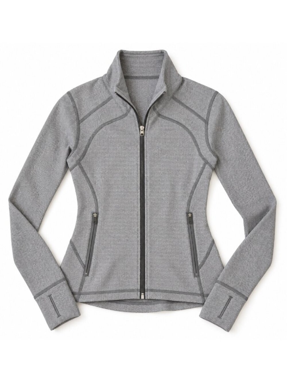 lululemon Define Jacket Herringbone Flippy Hem Full Zip, Size 2